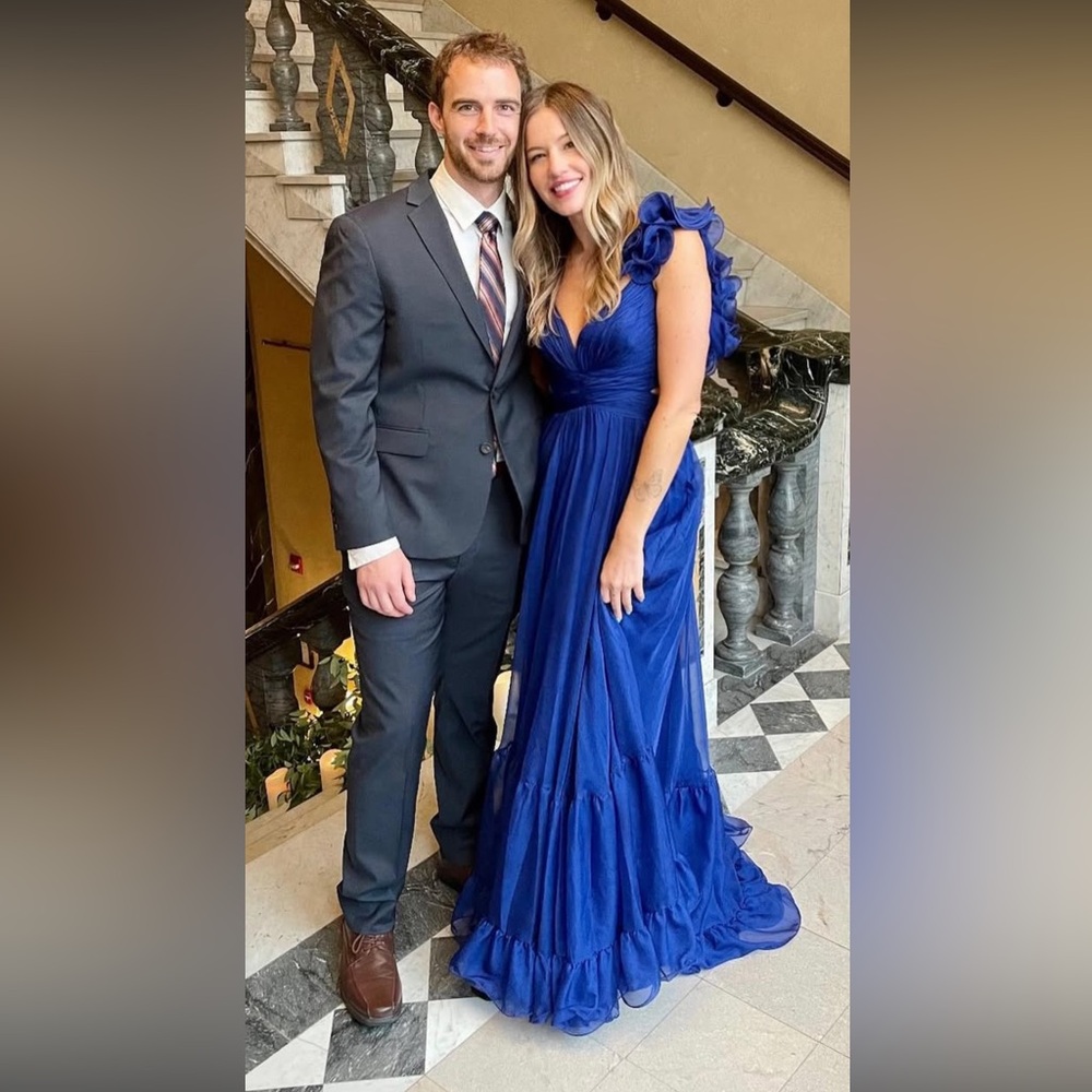 Mac Duggal Blue Dress Size 4